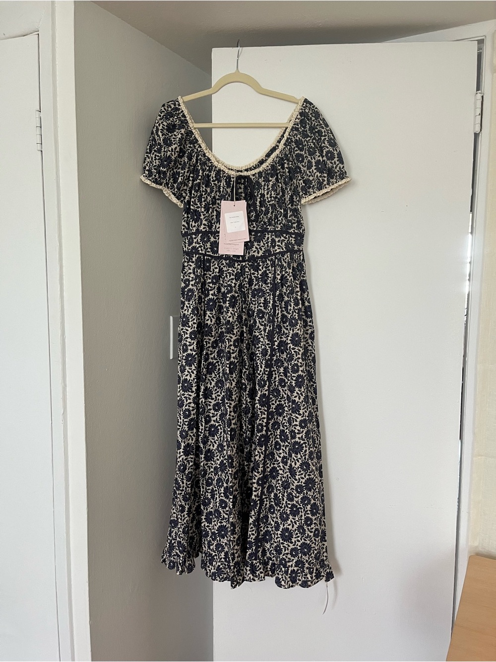 NWT Christy Dawn Carlotta Dress in Aster Fields Navy